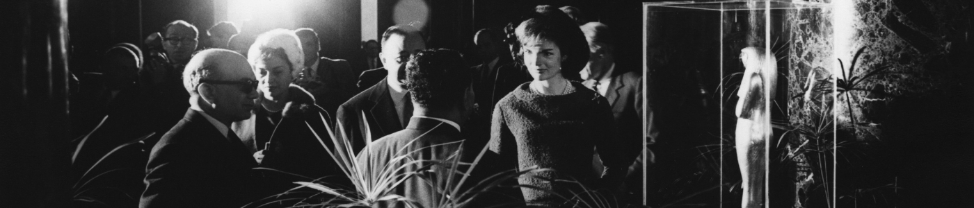 First Lady Jacqueline Kennedy at the Tutankhamun Exhibit 