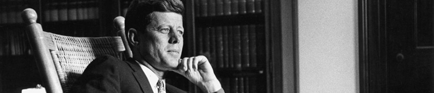 President Kennedy in the Oval Office