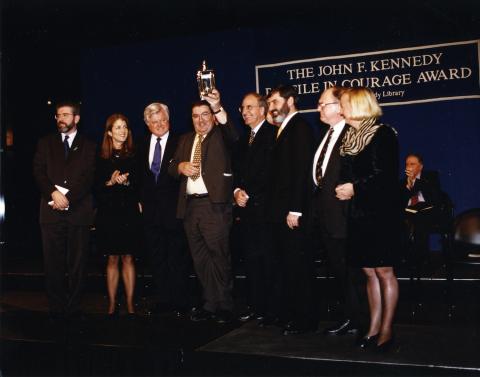 1998 PICA Winners the Peacemakers of Northern Ireland with Caroline Kennedy and Edward M. Kennedy